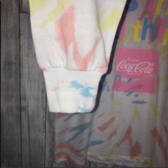 Coca Cola Tie Dye Long Sleeve Tee - Picture 3 of 4